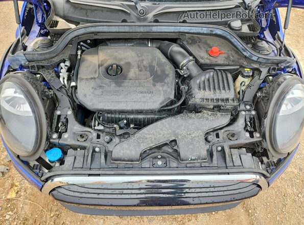 WMWXU7C01M2N55814 2021 MINI COOPER Blue Սալոնի հետևի տեսք