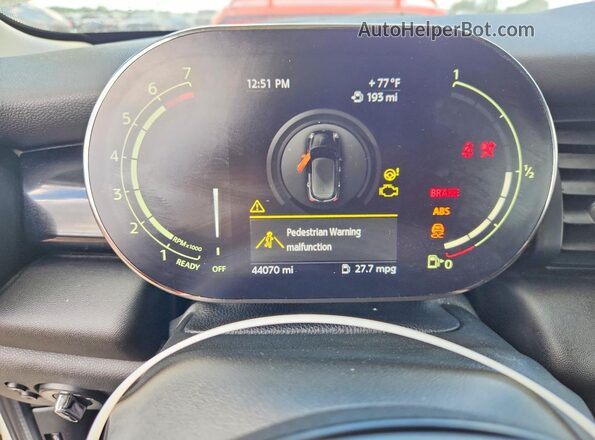 WMWXU7C08M2P10021 2021 MINI COOPER Белый Вид щитка приборов