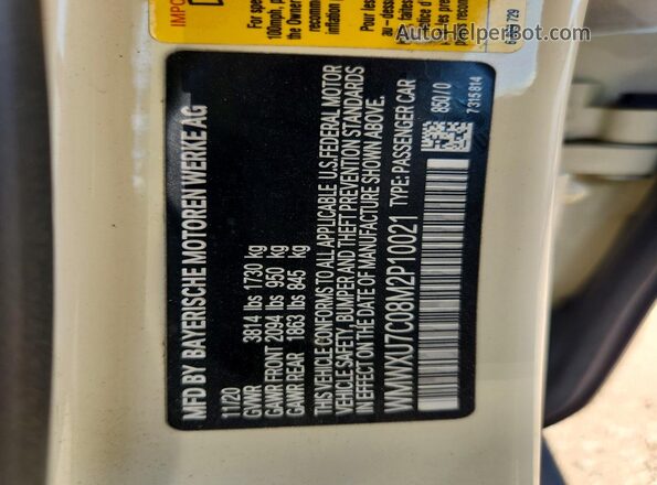 WMWXU7C08M2P10021 2021 MINI COOPER Белый Вид наклейки с VIN-кодом