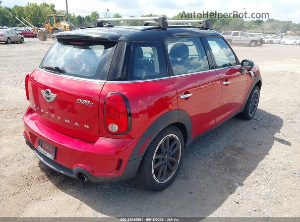WMWZC3C52GWT07164 2016 MINI COUNTRYMAN Красный Задняя правая четверть