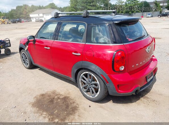 WMWZC3C52GWT07164 2016 MINI COUNTRYMAN Красный Задняя левая четверть