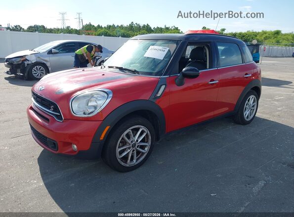 WMWZC3C53GWT08419 2016 MINI COUNTRYMAN Красный Передняя левая четверть
