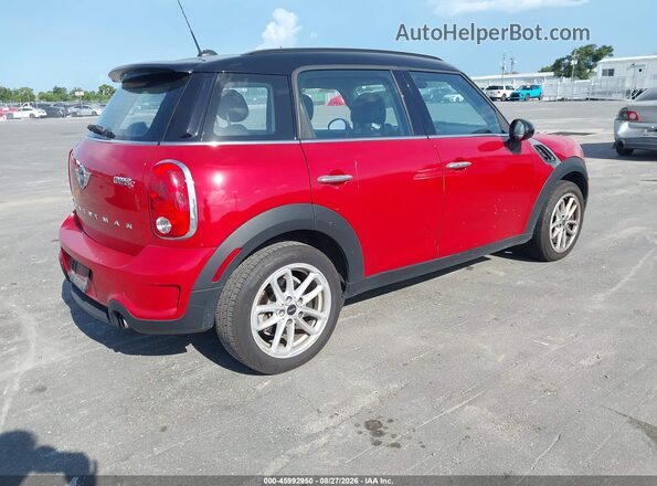 WMWZC3C53GWT08419 2016 MINI COUNTRYMAN Красный Задняя правая четверть