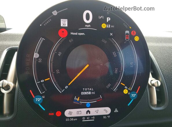 WMZ23GA03V7V53215 2027 MINI COUNTRYMAN Black Вид щитка приладів