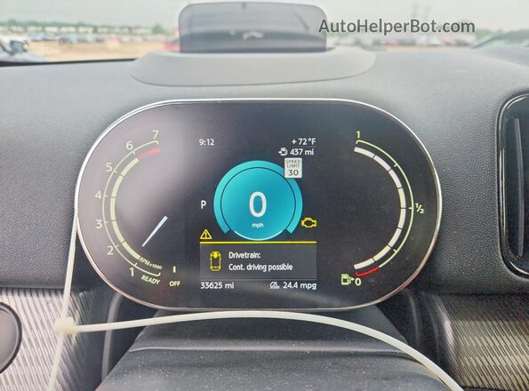 WMZ83BR08R3S12102 2024 MINI COOPER Teal ხელსაწყოთა პანელის ხედი