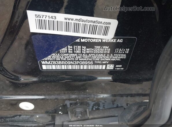 WMZ83BR09N3P08956 2022 MINI COUNTRYMAN Черный Вид подкапотного пространства