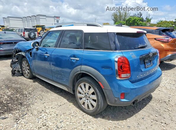 WMZYS7C37H3B62555 2017 MINI COOPER Blue Trasero izquierdo