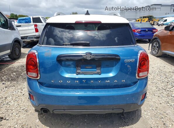 WMZYS7C37H3B62555 2017 MINI COOPER Blue Vista trasera