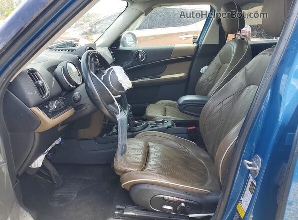 WMZYS7C37H3B62555 2017 MINI COOPER Blue Vista interior delantera
