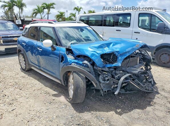 WMZYS7C37H3B62555 2017 MINI COOPER Blue Delantero derecho
