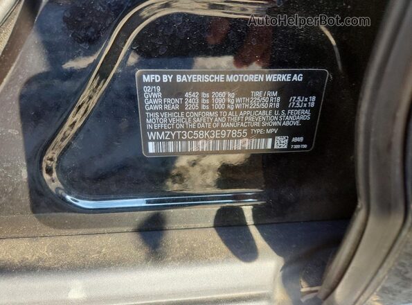WMZYT3C58K3E97855 2019 MINI COOPER Черный Вид подкапотного пространства