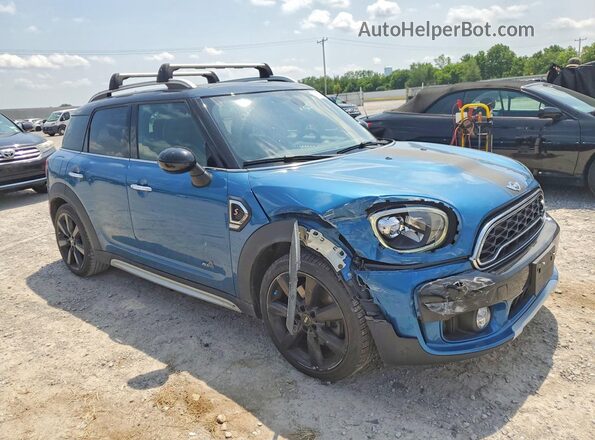 WMZYT5C33J3E60494 2018 MINI COOPER Blue Передня права чверть