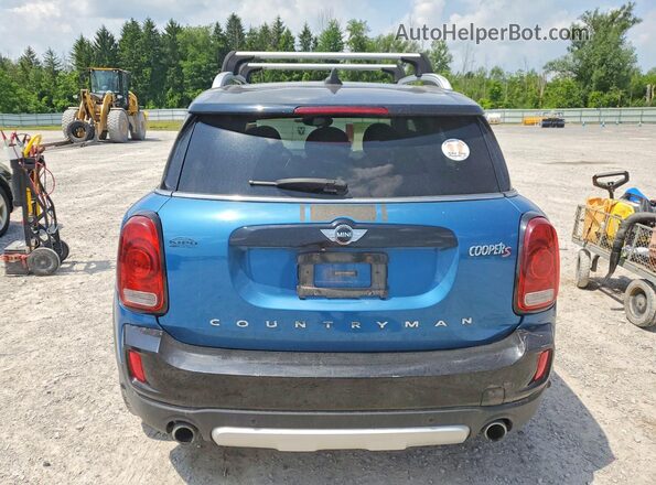 WMZYT5C33J3E60494 2018 MINI COOPER Blue Вид ззаду