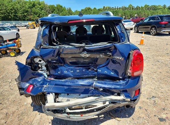 WMZYT5C52K3G90093 2019 MINI COOPER Blue Rear view