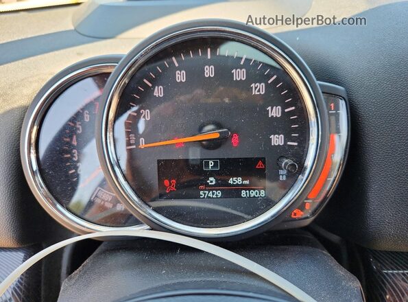 WMZYT5C52K3G90093 2019 MINI COOPER Blue Instrument cluster view