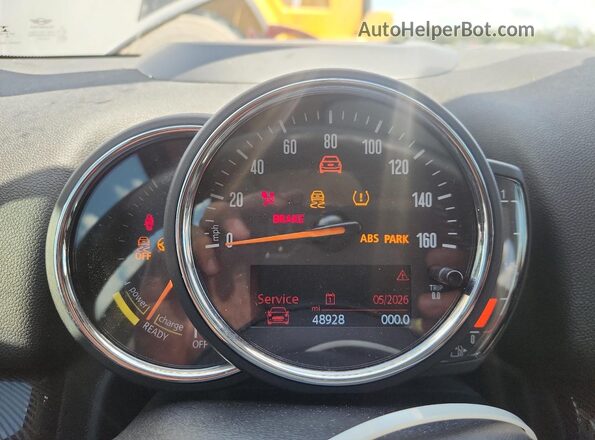 WMZYU7C5XK3F94883 2019 MINI COOPER Gray ხელსაწყოთა პანელის ხედი