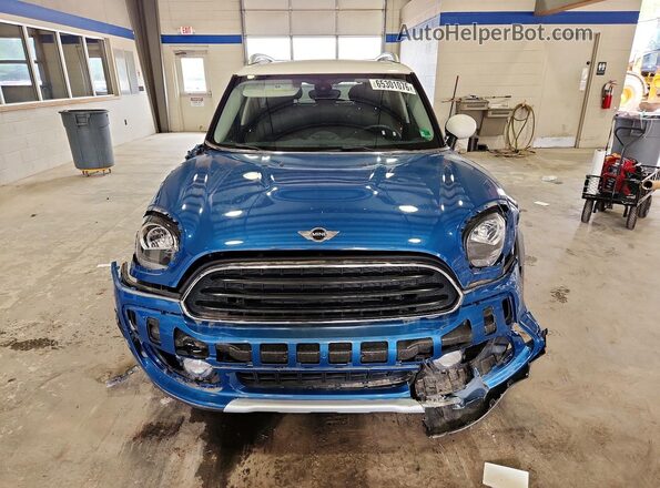 WMZYV5C3XJ3E02957 2018 MINI COOPER Blue Դիմացի տեսք