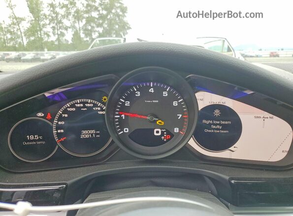 WP0AA2A74LL104079 2020 PORSCHE PANAMERA Серебряный Вид щитка приборов