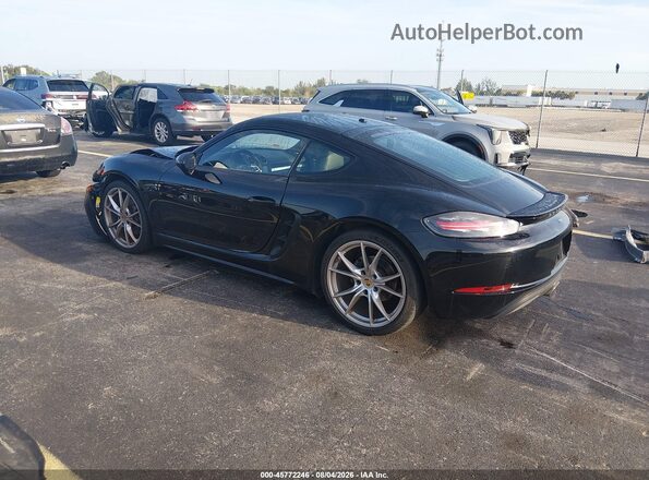 WP0AA2A83JS260173 2018 PORSCHE CAYMAN Черный Задняя левая четверть