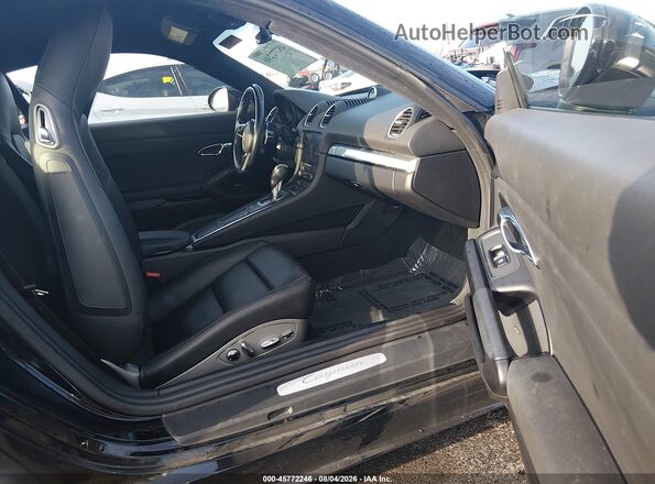 WP0AA2A83JS260173 2018 PORSCHE CAYMAN Черный Вид салона спереди