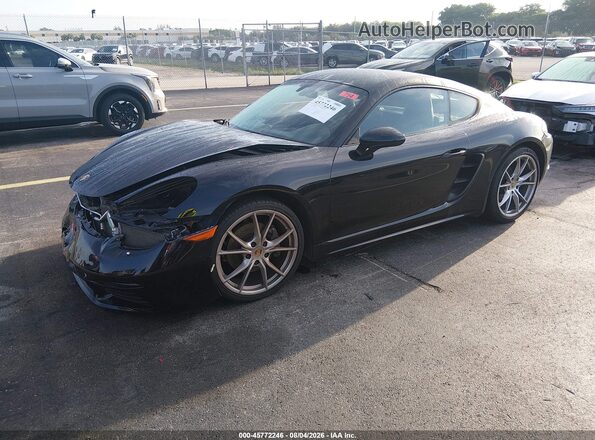 WP0AA2A83JS260173 2018 PORSCHE CAYMAN Черный Передняя левая четверть