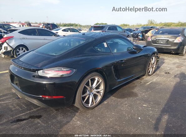 WP0AA2A83JS260173 2018 PORSCHE CAYMAN Черный Задняя правая четверть