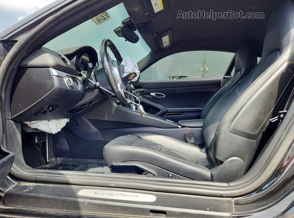 WP0AA2A8XGK171337 2016 PORSCHE CAYMAN Черный Вид салона спереди