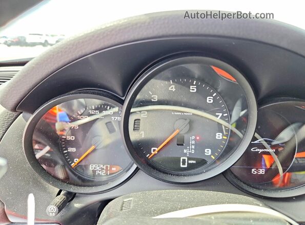 WP0AA2A8XGK171337 2016 PORSCHE CAYMAN Черный Вид щитка приборов