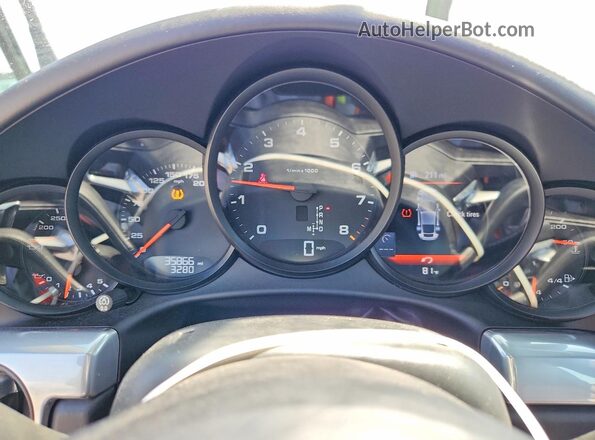 WP0AA2A91HS107018 2017 PORSCHE 911 Black Widok zestawu wskaźników