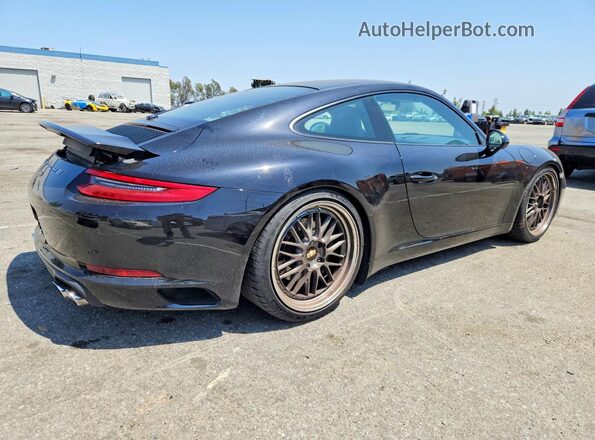 WP0AA2A91HS107018 2017 PORSCHE 911 Black Tył prawy