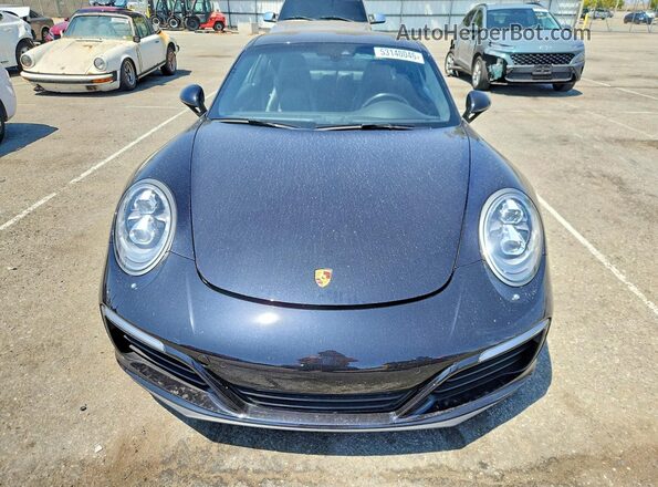 WP0AA2A91HS107018 2017 PORSCHE 911 Black Widok z przodu