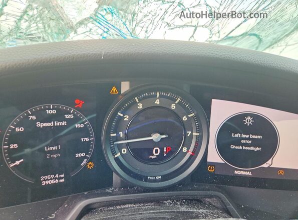 WP0AA2A94LS205145 2020 PORSCHE 911 White Вид щитка приладів
