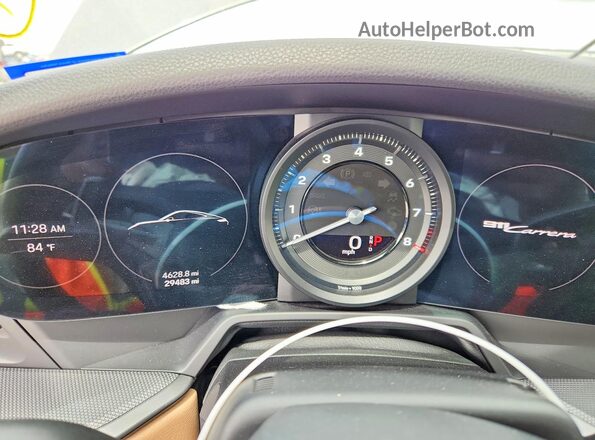 WP0AA2A94MS205213 2021 PORSCHE 911 Gray Widok zestawu wskaźników