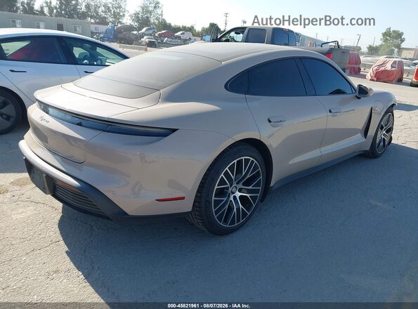 WP0AA2Y11PSA12301 2023 PORSCHE TAYCAN Желто-коричневый Задняя правая четверть