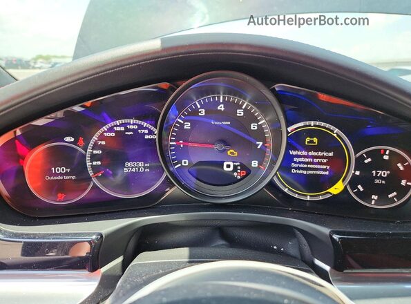 WP0AB2A71LL140440 2020 PORSCHE PANAMERA Черный Вид щитка приборов