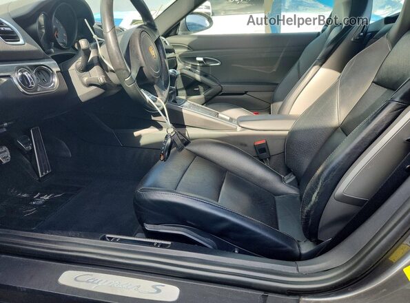 WP0AB2A86GK185409 2016 PORSCHE CAYMAN Gray Вид салону спереду