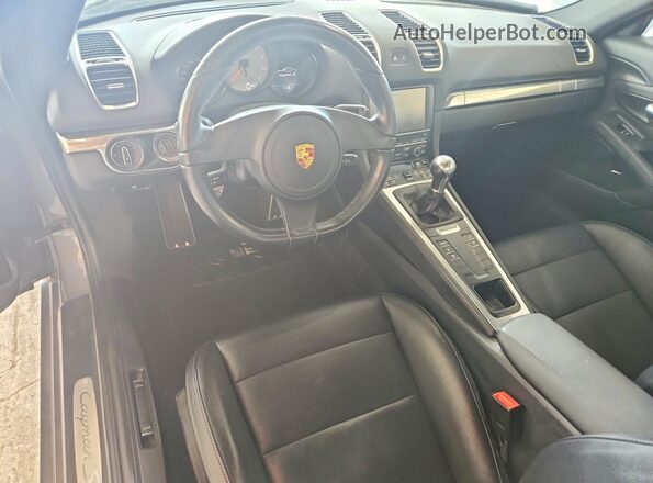 WP0AB2A86GK185409 2016 PORSCHE CAYMAN Gray Вид панелі приладів