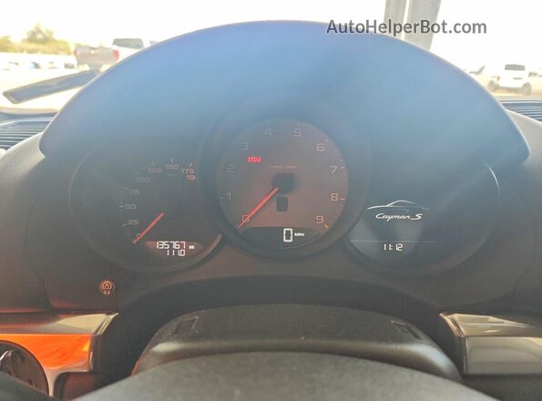 WP0AB2A86GK185409 2016 PORSCHE CAYMAN Gray Вид щитка приладів