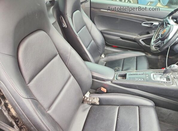 WP0AB2A89KS278143 2019 PORSCHE CAYMAN Black Rear seats view