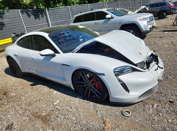 WP0AB2Y19MSA42204 2021 PORSCHE TAYCAN White Przód prawy