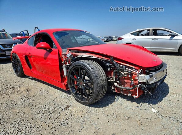 WP0AC2A82GK192399 2016 PORSCHE CAYMAN Red Delantero derecho
