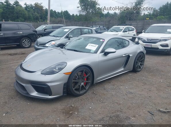 WP0AC2A89NS275230 2022 PORSCHE CAYMAN Silver Przód lewy