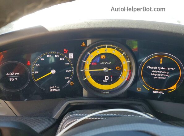 WP0AC2A93NS268735 2022 PORSCHE 911 Серый Вид щитка приборов