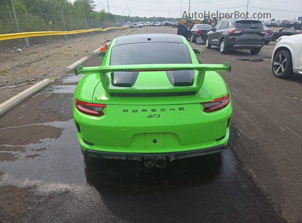 WP0AC2A95JS175760 2018 PORSCHE 911 Зеленый Вид сзади