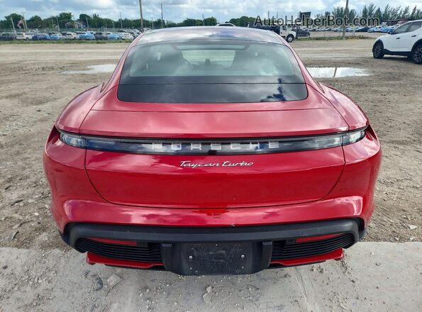 WP0AC2Y11LSA71398 2020 PORSCHE TAYCAN Красный Вид сзади