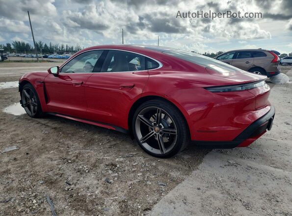 WP0AC2Y11LSA71398 2020 PORSCHE TAYCAN Красный Задняя левая четверть