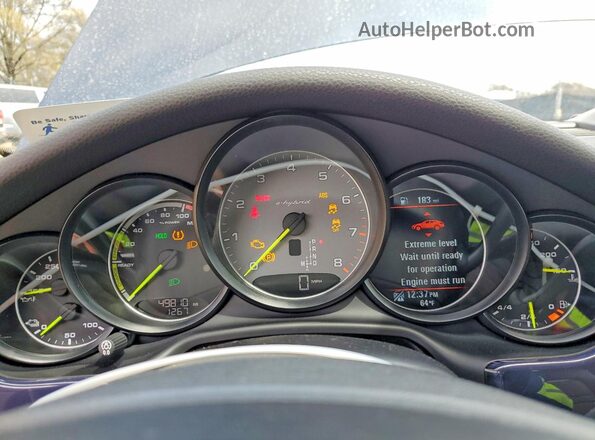 WP0AD2A79GL041297 2016 PORSCHE PANAMERA Синий Вид щитка приборов