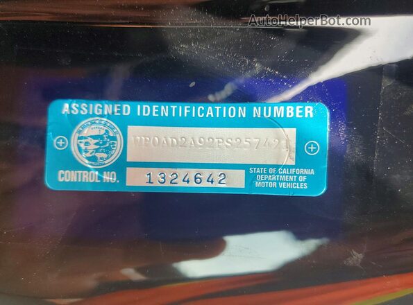 WP0AD2A92PS257421 2023 PORSCHE 911 Черный Вид подкапотного пространства