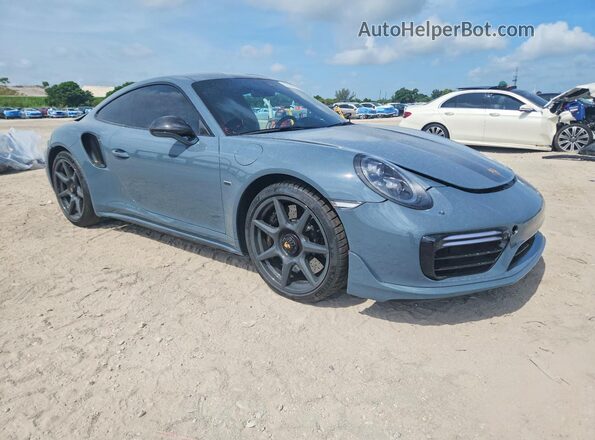 WP0AD2A94JS156923 2018 PORSCHE 911 Серый Передняя правая четверть