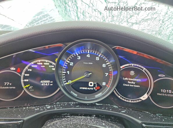 WP0AE2A73LL133139 2020 PORSCHE PANAMERA Black ხელსაწყოთა პანელის ხედი